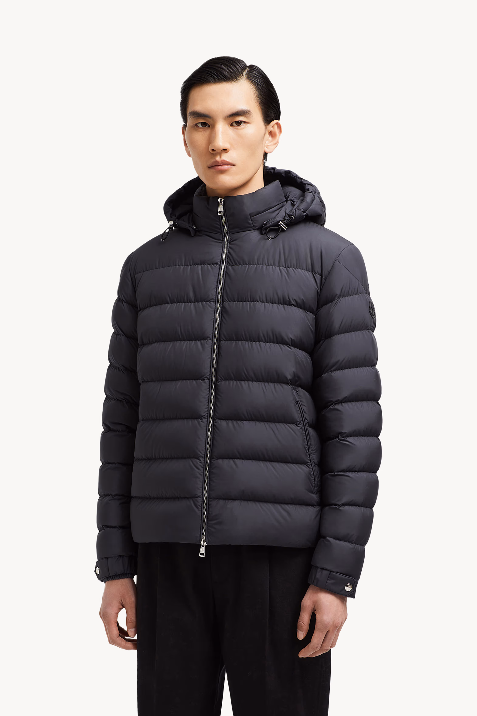 Arneb Hooded Short Down Jacket Men Black Moncler 3